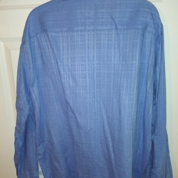 Jos. A. Banks Men's Blue 100% Linen Button-Down Shirt, Size: XL - Picture 3 of 3